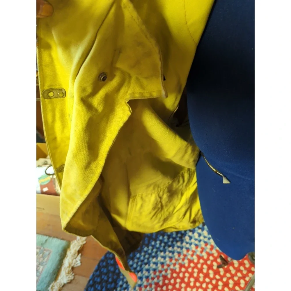 Vintage Retired Firefighter Turnout JACKET FIRE COAT USED‎ *SHELL ONLY* 48x40